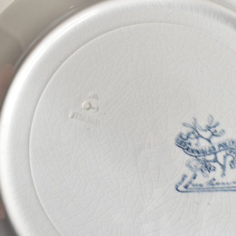 Antique plate Luneville GUI (Mistletoe) LACHENAL B