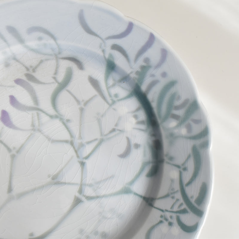 Antique Plate Lunéville GUI (Mistletoe) LACHENAL C