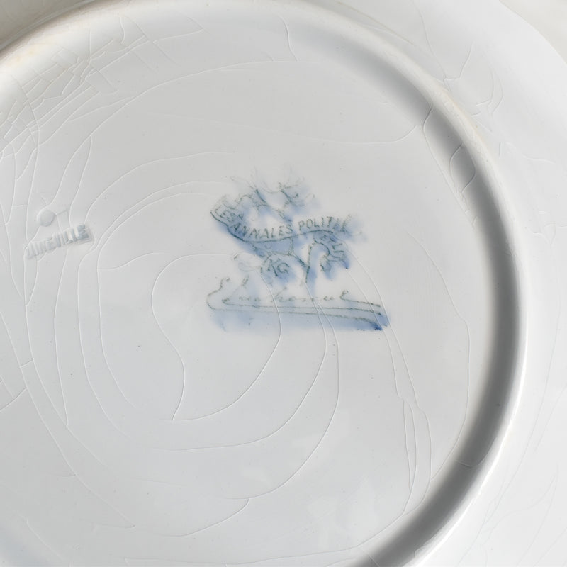 Antique Plate Lunéville GUI (Mistletoe) LACHENAL C