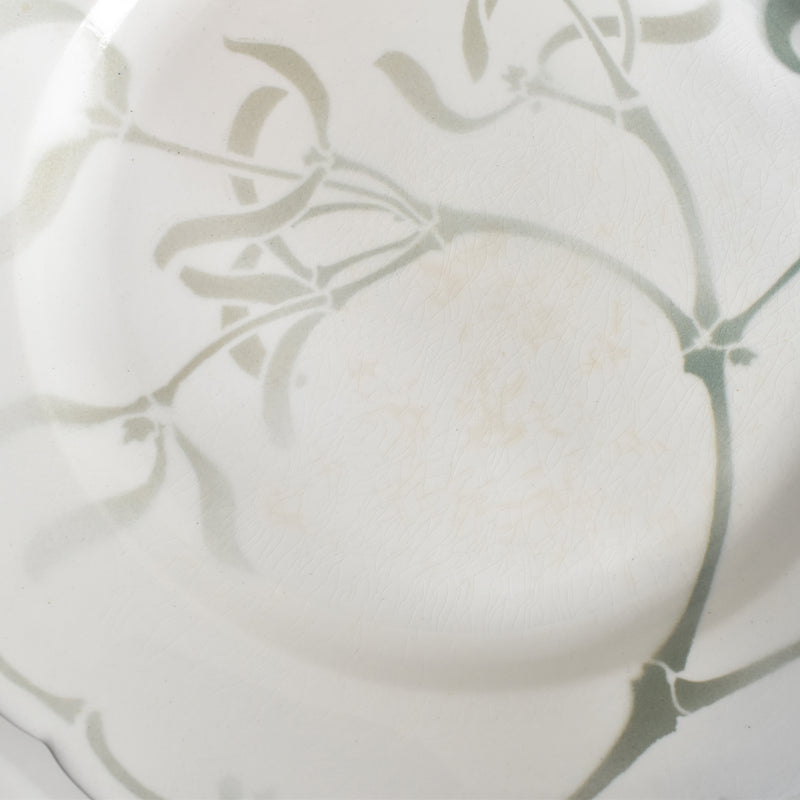 Antique Plate Luneville GUI (Mistletoe) LACHENAL E