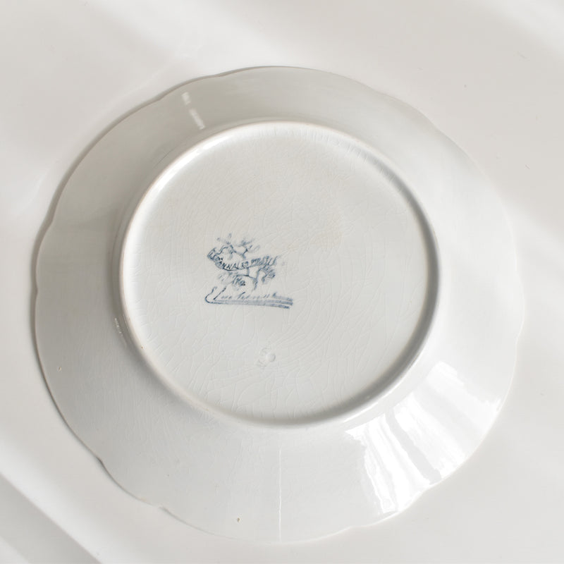 Antique Plate Luneville GUI (Mistletoe) LACHENAL E