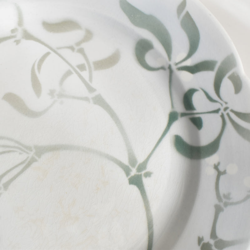 Antique Plate Luneville GUI (Mistletoe) LACHENAL E