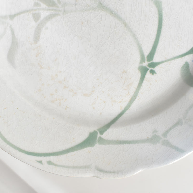 Antique plate Luneville GUI (Mistletoe) LACHENAL F