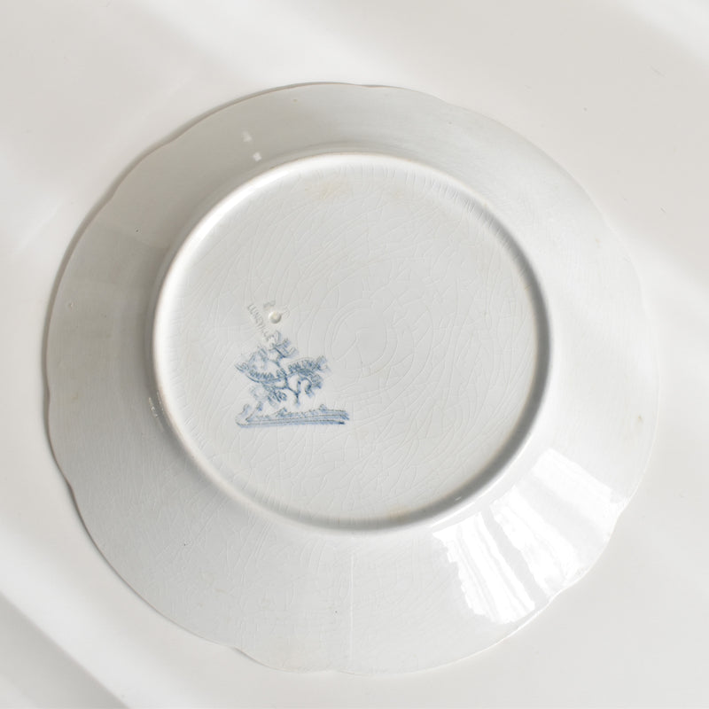 Antique plate Luneville GUI (Mistletoe) LACHENAL F