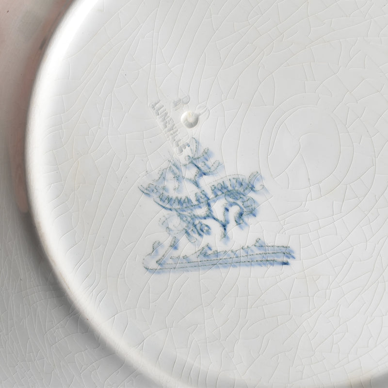 Antique plate Luneville GUI (Mistletoe) LACHENAL F