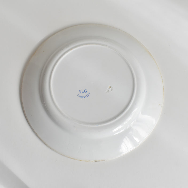 Antique dessert plate KG Lunéville Epine