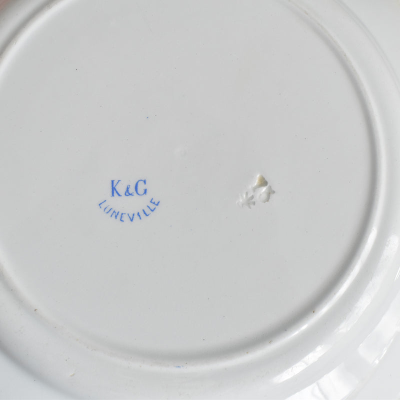 Antique dessert plate KG Lunéville Epine