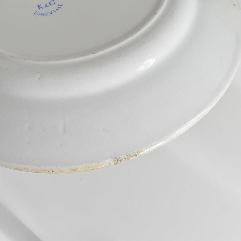Antique dessert plate KG Lunéville Epine
