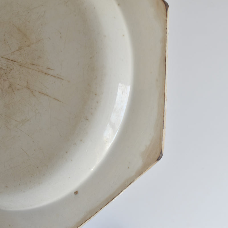 Antique Octagonal Plate, Creil