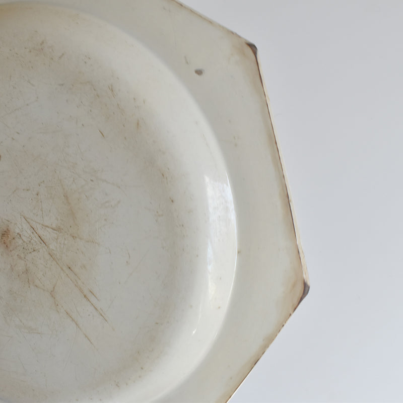 Antique Octagonal Plate, Creil
