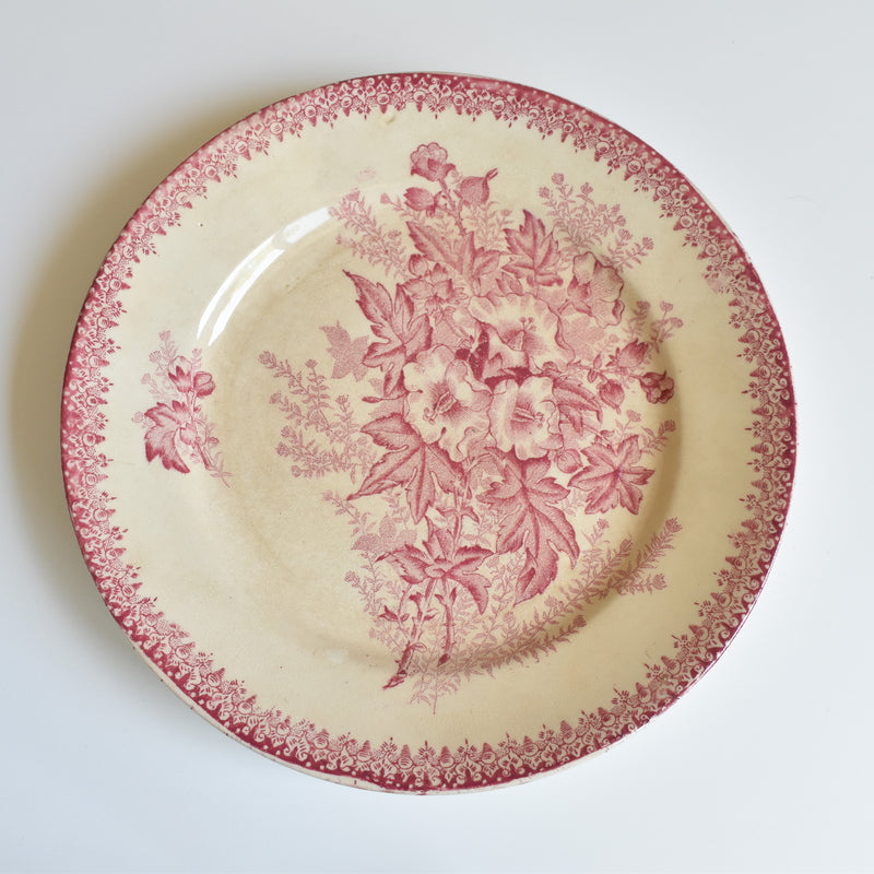 Antique Plate Onan Eglantines C