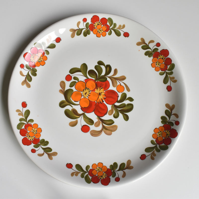 ヴィンテージプレート オルシー ムランデルー Fleurs Oranges B
