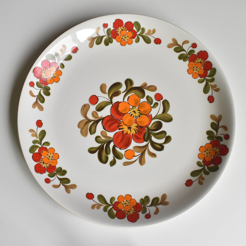 ヴィンテージプレート オルシー ムランデルー Fleurs Oranges C
