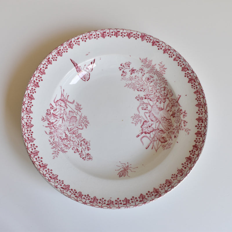 Antique Deep Plate Onnaing Moisson