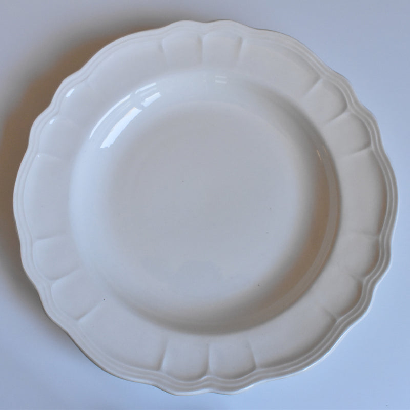 Vintage Plate Sarreguemines Scalloped Rim A