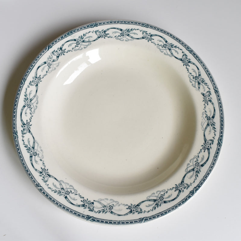 Antique Deep Plate Sarreguemines Récamier B