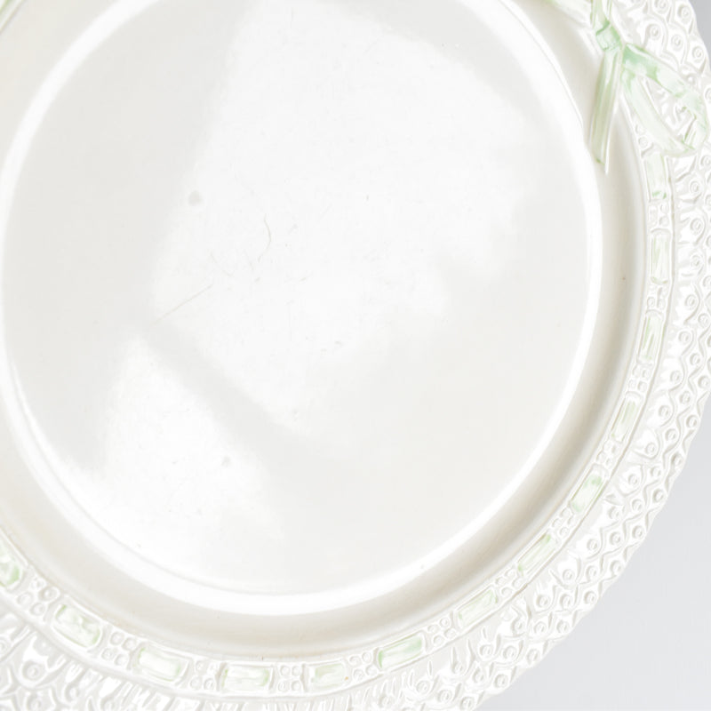 Vintage Plate Saran Ribbon Green
