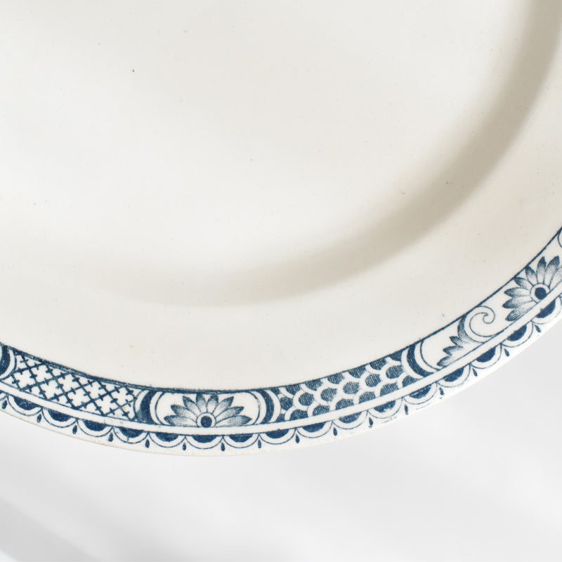 Antique Plate Sarreguemines Robert B