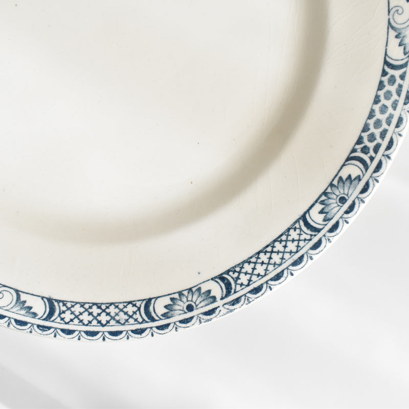 Antique Plate Sarreguemines Robert B