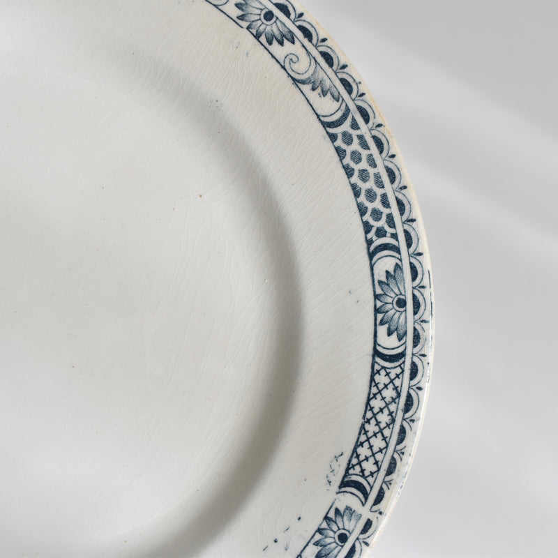 Antique Plate, Sarreguemines, Robert D
