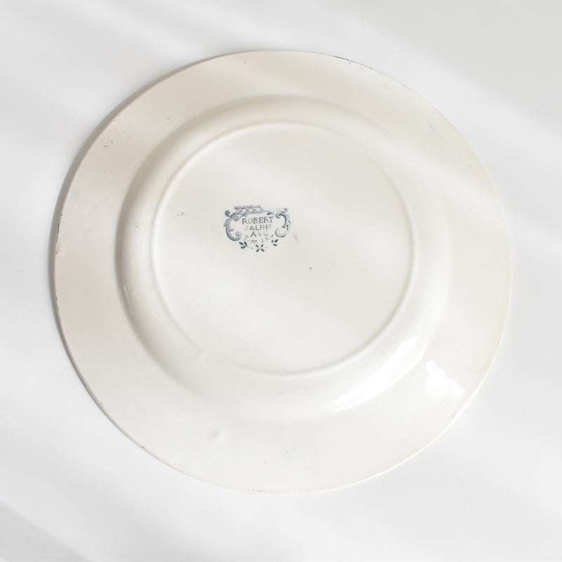 Antique Plate, Sarreguemines, Robert D