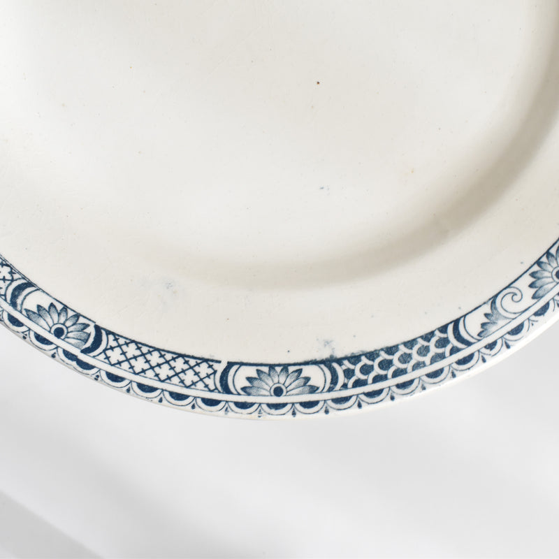 Antique Plate Sarreguemines Robert E.