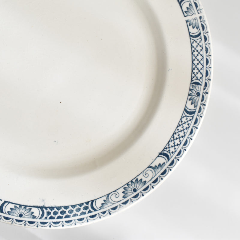 Antique Plate Sarreguemines Robert E.