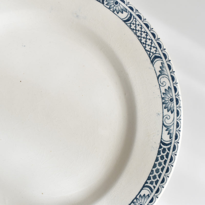 Antique Plate Sarreguemines Robert E.
