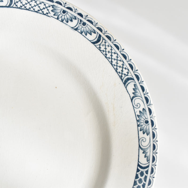 Antique Plate Sarreguemines Robert E.