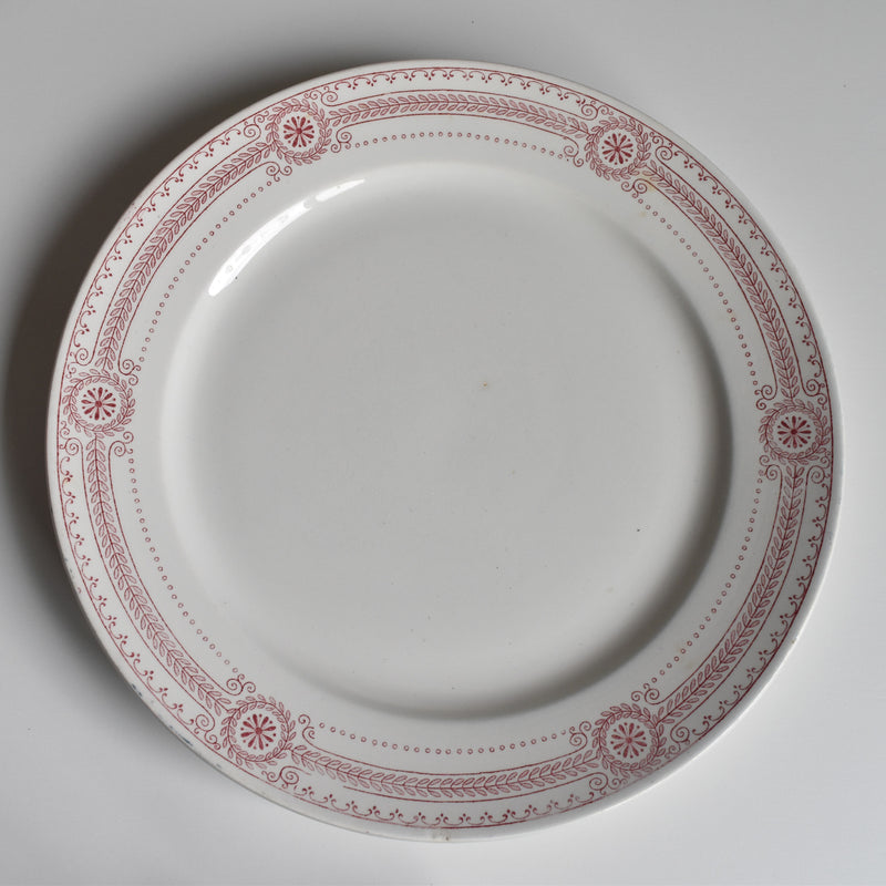 Antique Plate U&C Sarreguemines Carina A