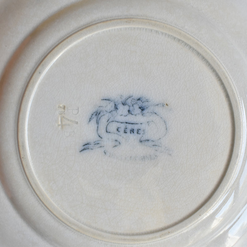 Antique Dessert Plate, Sarreguemines, Cérès B