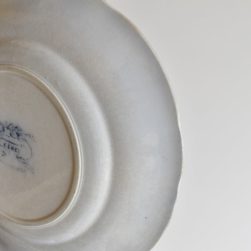 Antique Dessert Plate, Sarreguemines, Cérès B