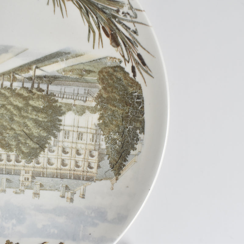Antique Dessert Plate U&C Sarreguemines Chateau de Blois