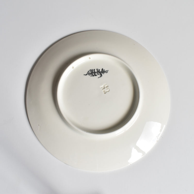Antique Dessert Plate U&C Sarreguemines Chateau de Blois