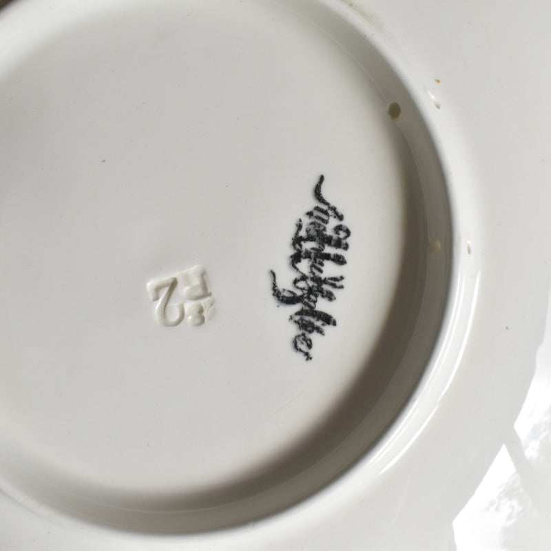 Antique Dessert Plate U&C Sarreguemines Chateau de Blois