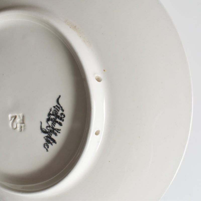 Antique Dessert Plate U&C Sarreguemines Chateau de Blois