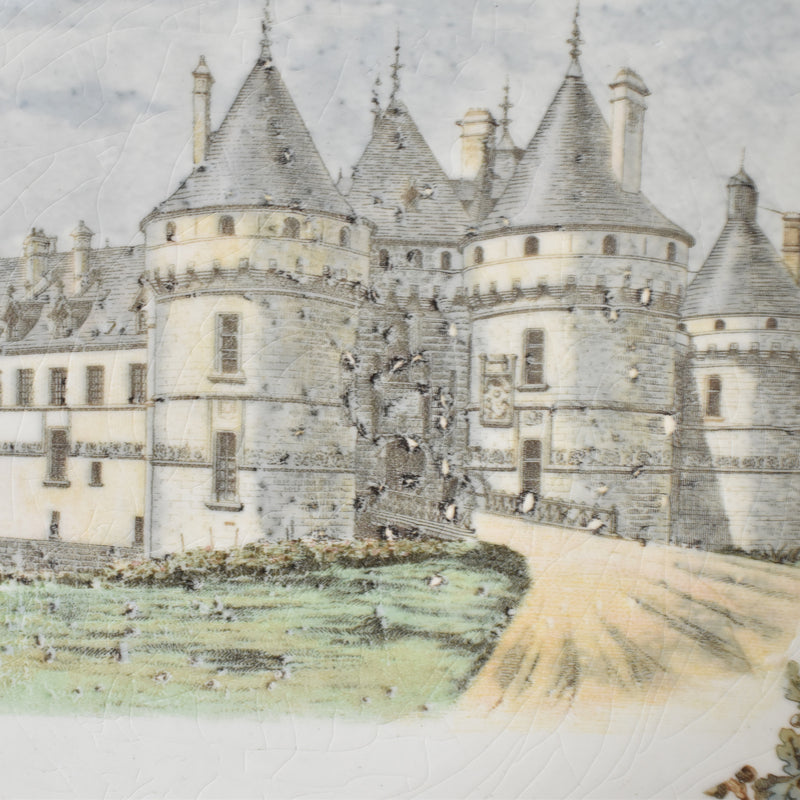 Antique Dessert Plate, U&C Sarreguemines, Chateau de Chaumont