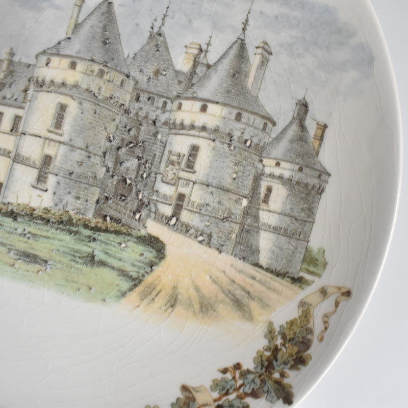 Antique Dessert Plate, U&C Sarreguemines, Chateau de Chaumont