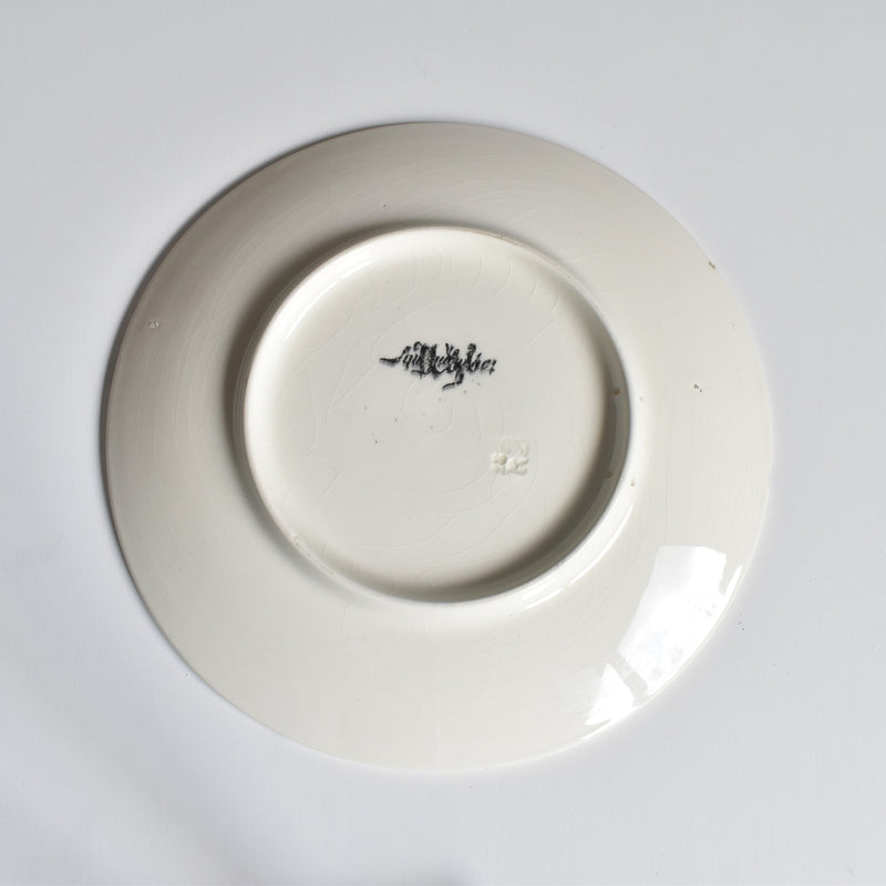 Antique Dessert Plate, U&C Sarreguemines, Chateau de Chaumont