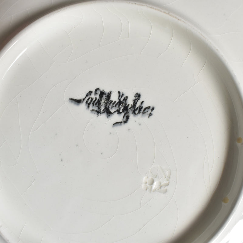 Antique Dessert Plate, U&C Sarreguemines, Chateau de Chaumont