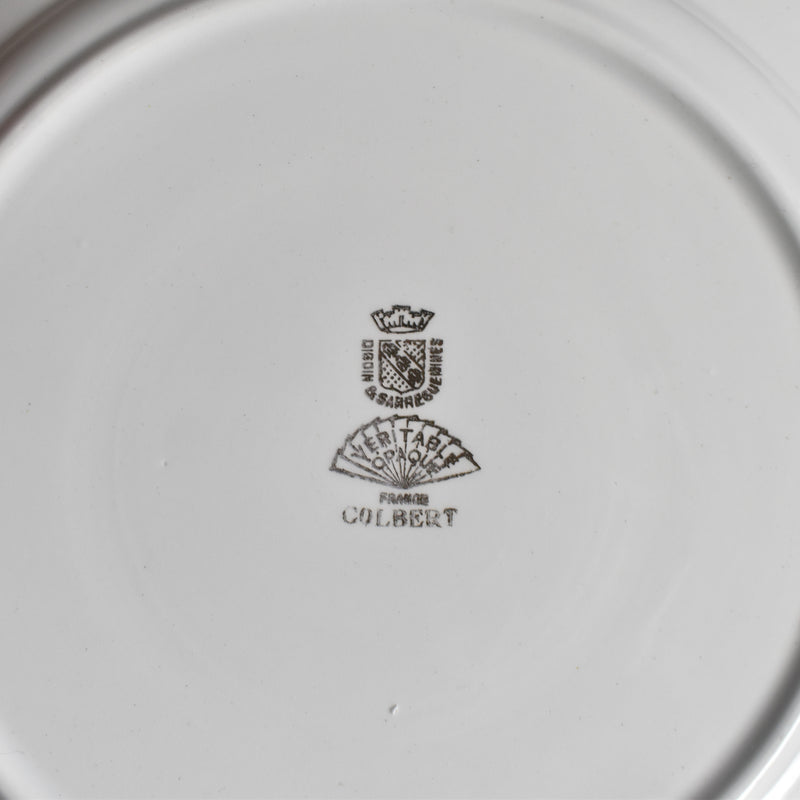 Vintage Plate: Digoin & Sarreguemines Colbert