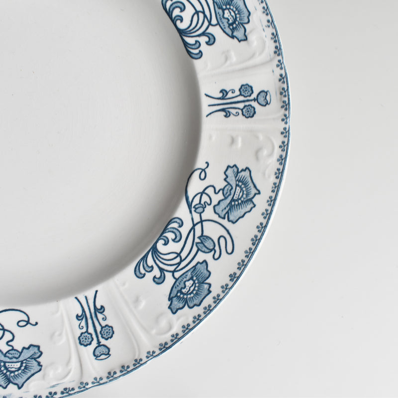 Antique Deep Plate U&C Sarreguemines Décor 1900