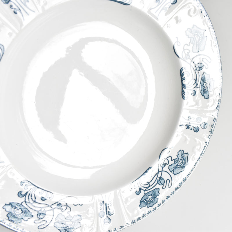 Antique Deep Plate U&C Sarreguemines Décor 1900