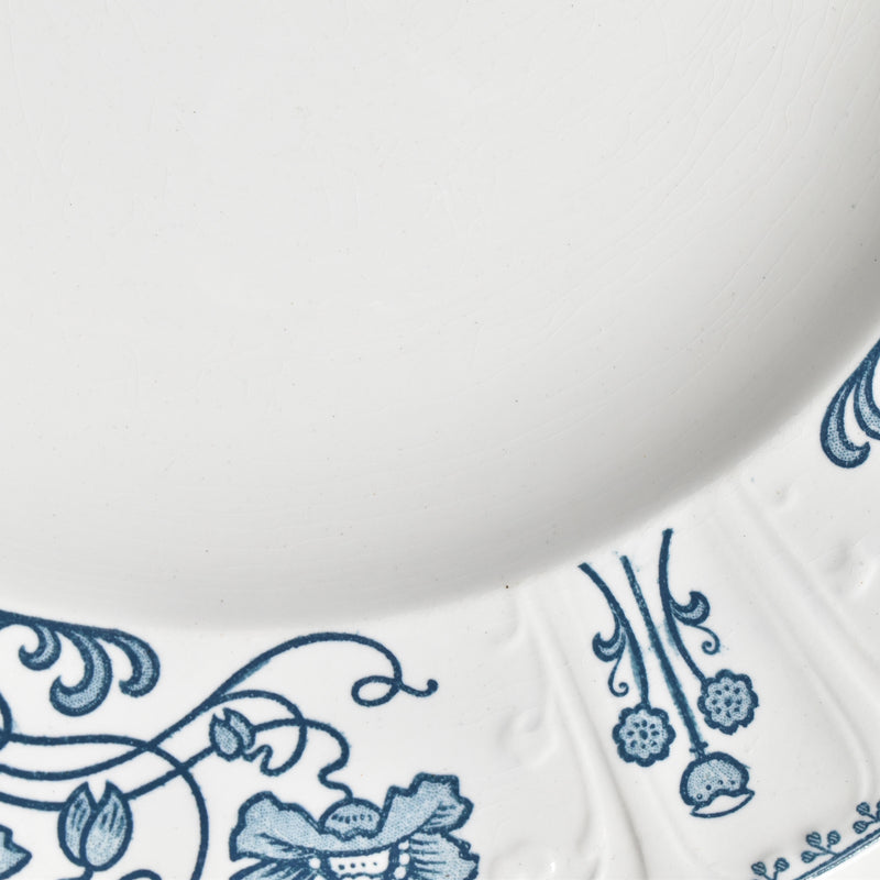 Antique Deep Plate U&C Sarreguemines Décor 1900