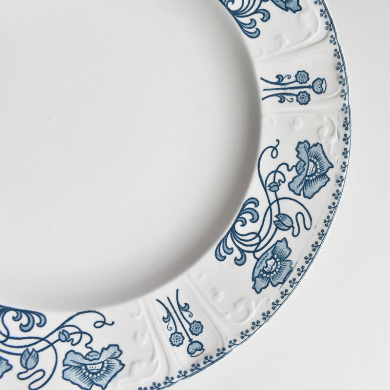 Antique Deep Plate U&C Sarreguemines Décor 1900