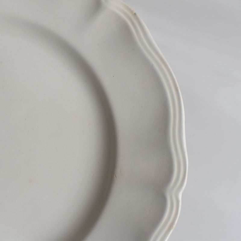 Vintage Plate Digoin & Sarreguemines Scalloped Rim 23cm