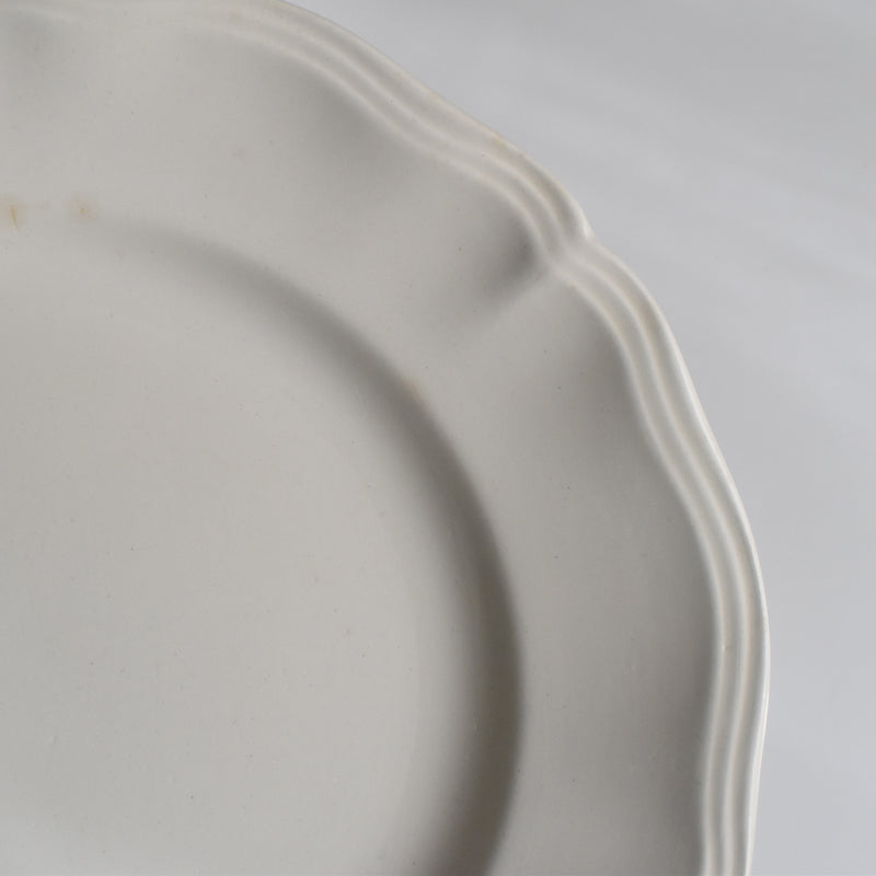 Vintage Plate Digoin & Sarreguemines Scalloped Rim 23cm