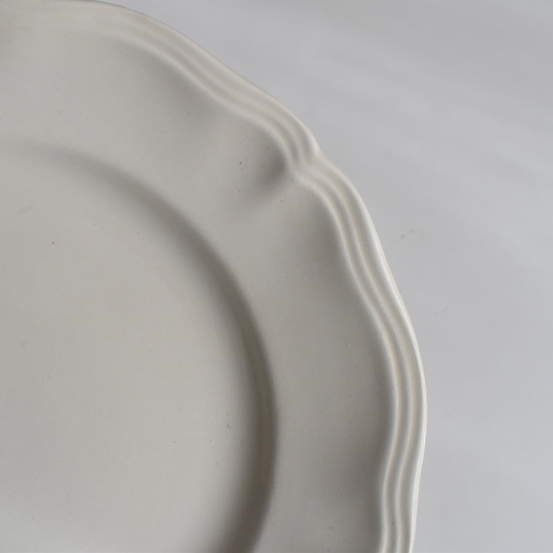 Vintage Plate Digoin & Sarreguemines Scalloped Rim 23cm