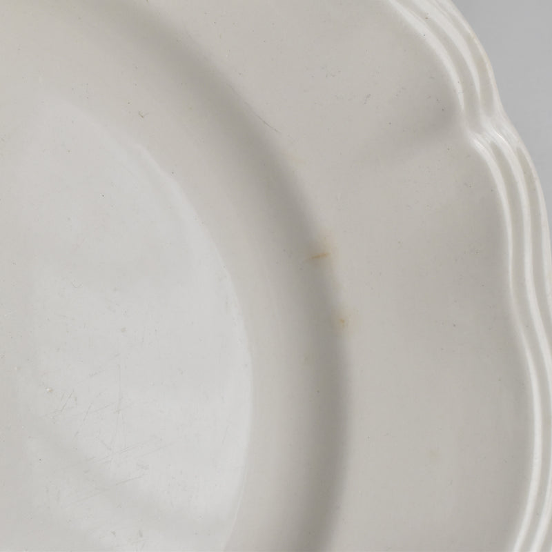 Vintage Plate Digoin & Sarreguemines Scalloped Rim 23cm