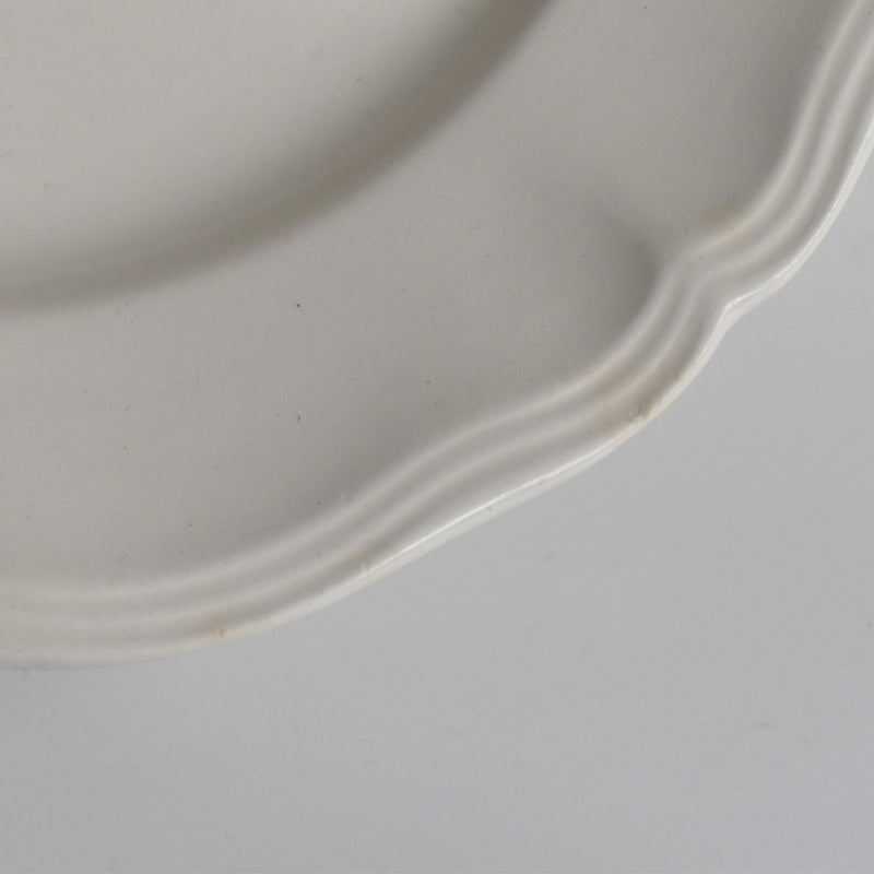 Vintage Plate Digoin & Sarreguemines Scalloped Rim 23cm
